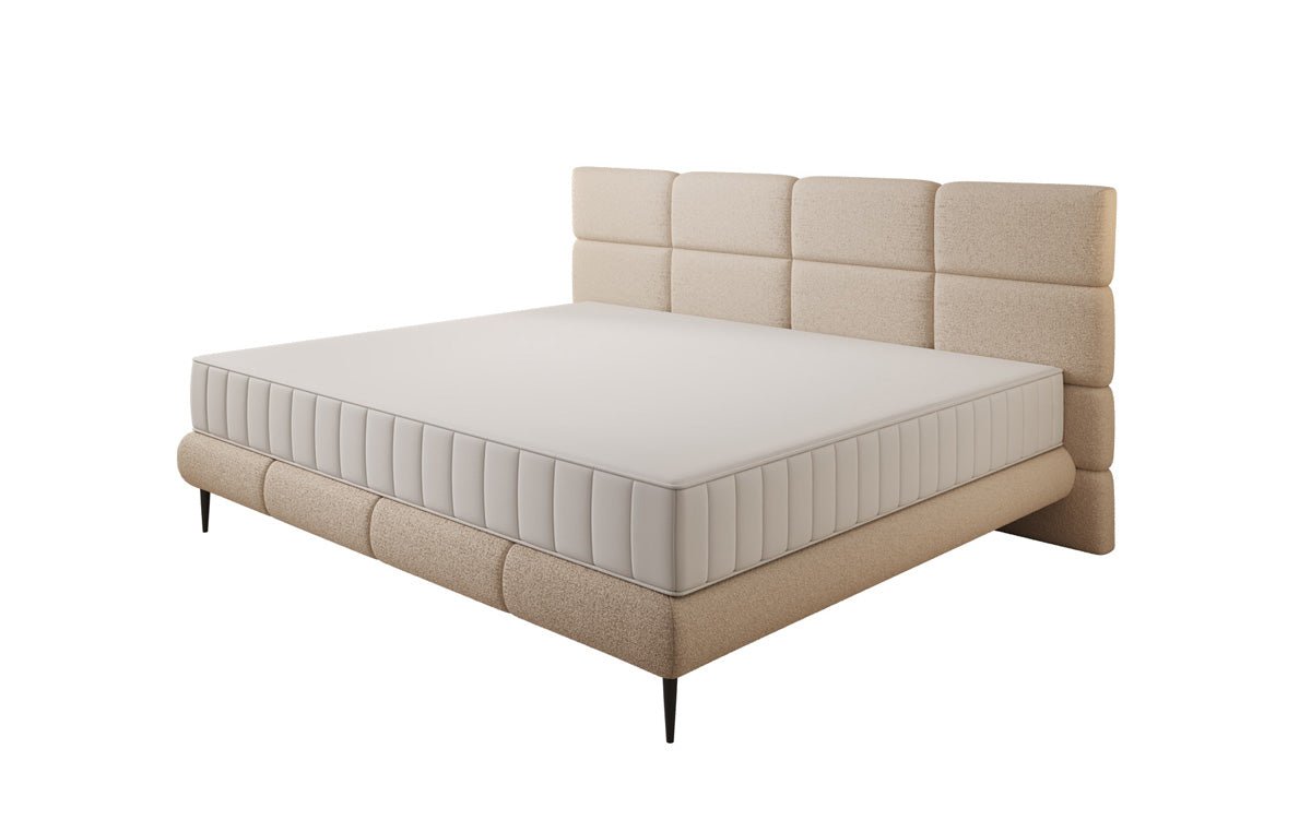 Lit rembourré familial Milano Bouclé en 220/240x200