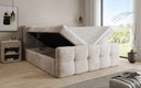 Lit boxspring Cozy en côtelé avec espace de rangement