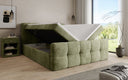 Lit boxspring Cozy en côtelé avec espace de rangement