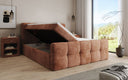 Lit boxspring Cozy en côtelé avec espace de rangement