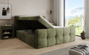 Lit boxspring Cozy en côtelé avec espace de rangement
