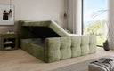 Lit boxspring Cozy en côtelé avec espace de rangement