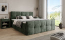 Lit boxspring Cozy en côtelé avec espace de rangement