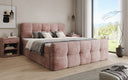Lit boxspring Cozy en côtelé avec espace de rangement