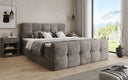 Lit boxspring Cozy en côtelé avec espace de rangement