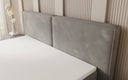 Boxspringbett Ophelia mit Schwebeoptik in Samt