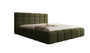 Designer Polsterbett Marshmallow in Teddy Bouclé mit Stauraum