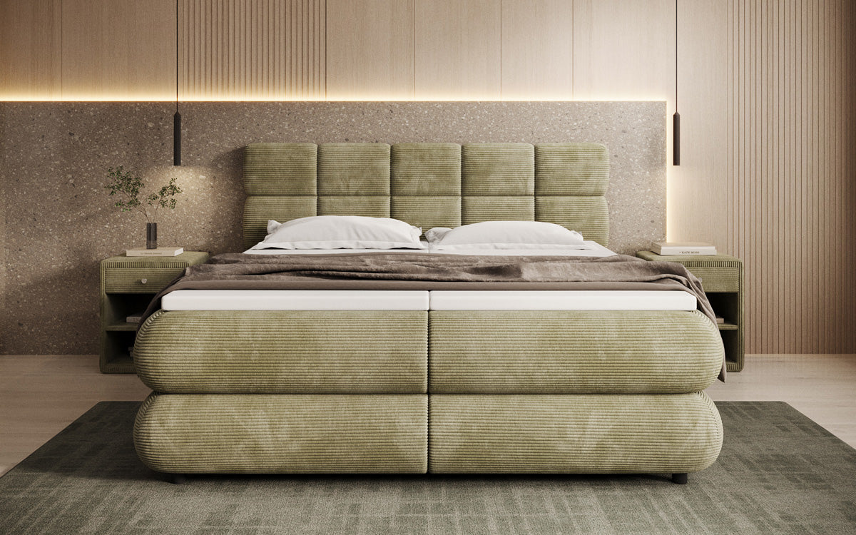 Boxspringbett Relana - elektrisch verstellbar in Cord