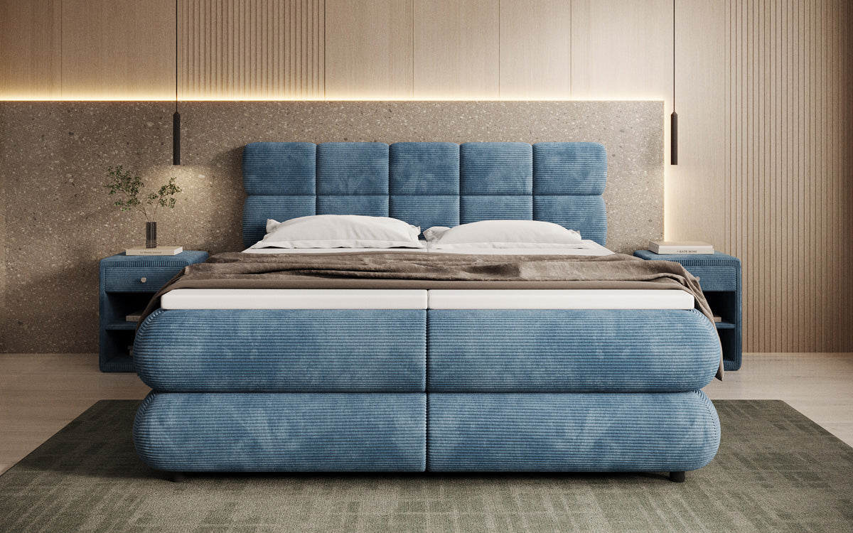 Boxspringbett Relana - elektrisch verstellbar in Cord