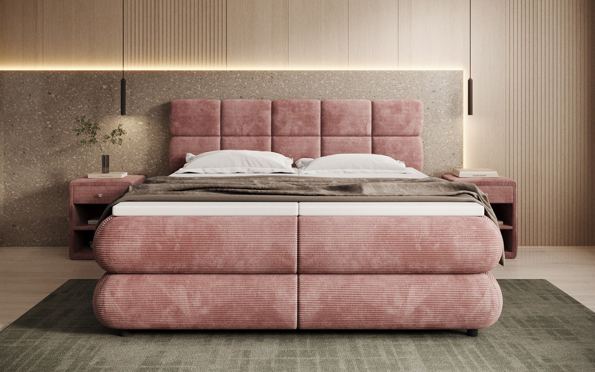 Boxspringbett Relana - elektrisch verstellbar in Cord