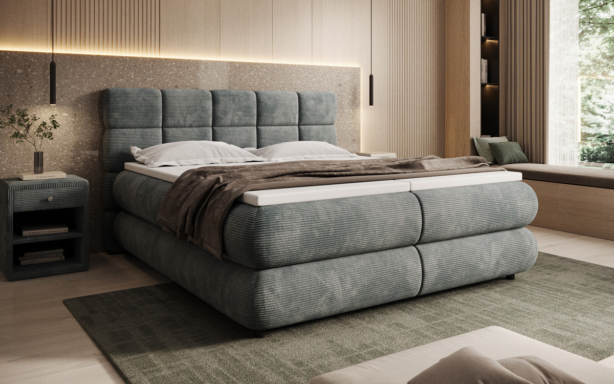Boxspringbett Relana - elektrisch verstellbar in Cord