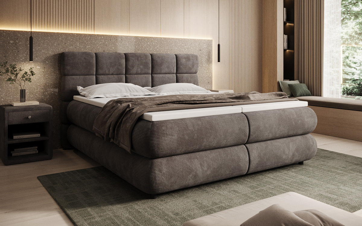 Boxspringbett Relana - elektrisch verstellbar in Cord