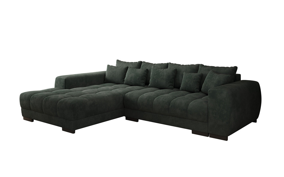 Canapé design Balu avec fonction couchage et espace de rangement en Côtelé