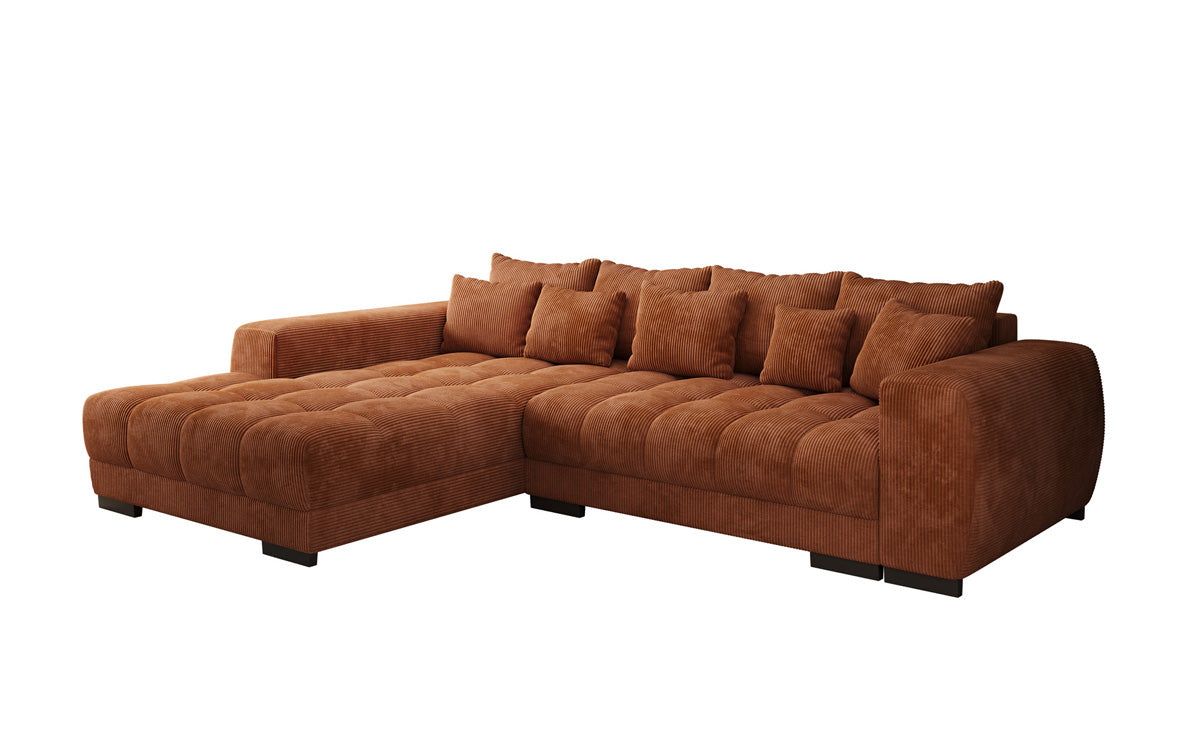 Canapé design Balu avec fonction couchage et espace de rangement en Côtelé