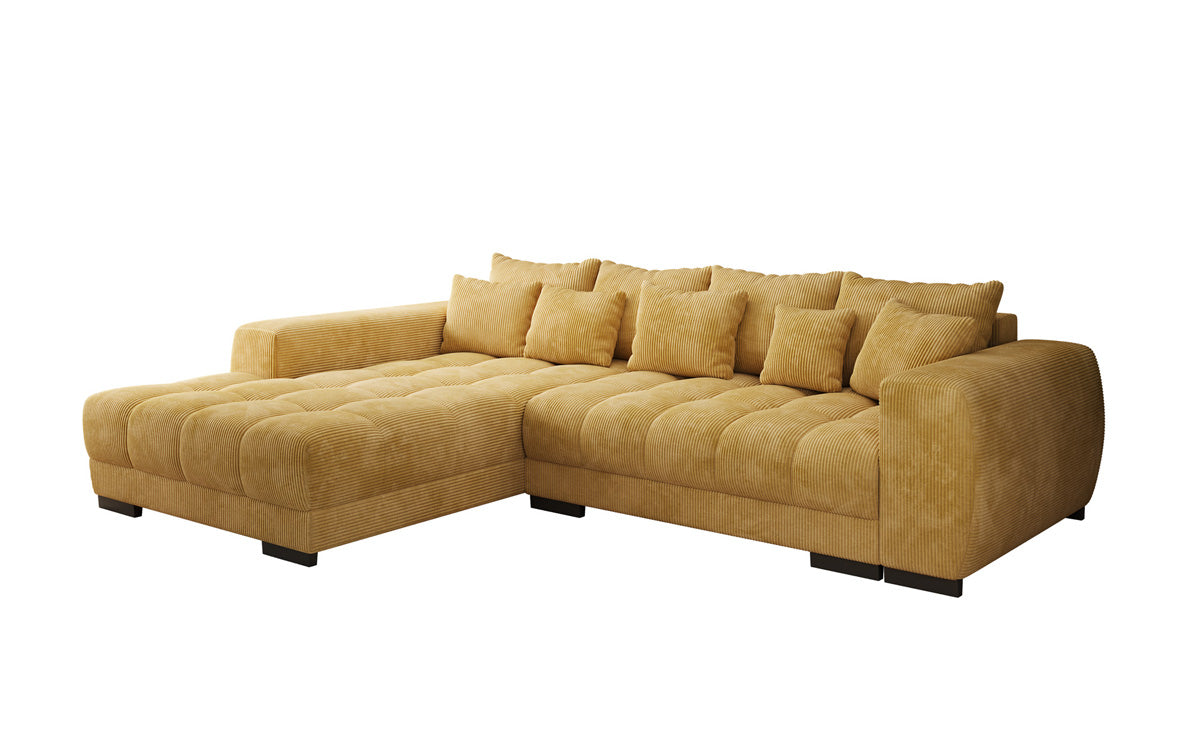 Canapé design Balu avec fonction couchage et espace de rangement en Côtelé