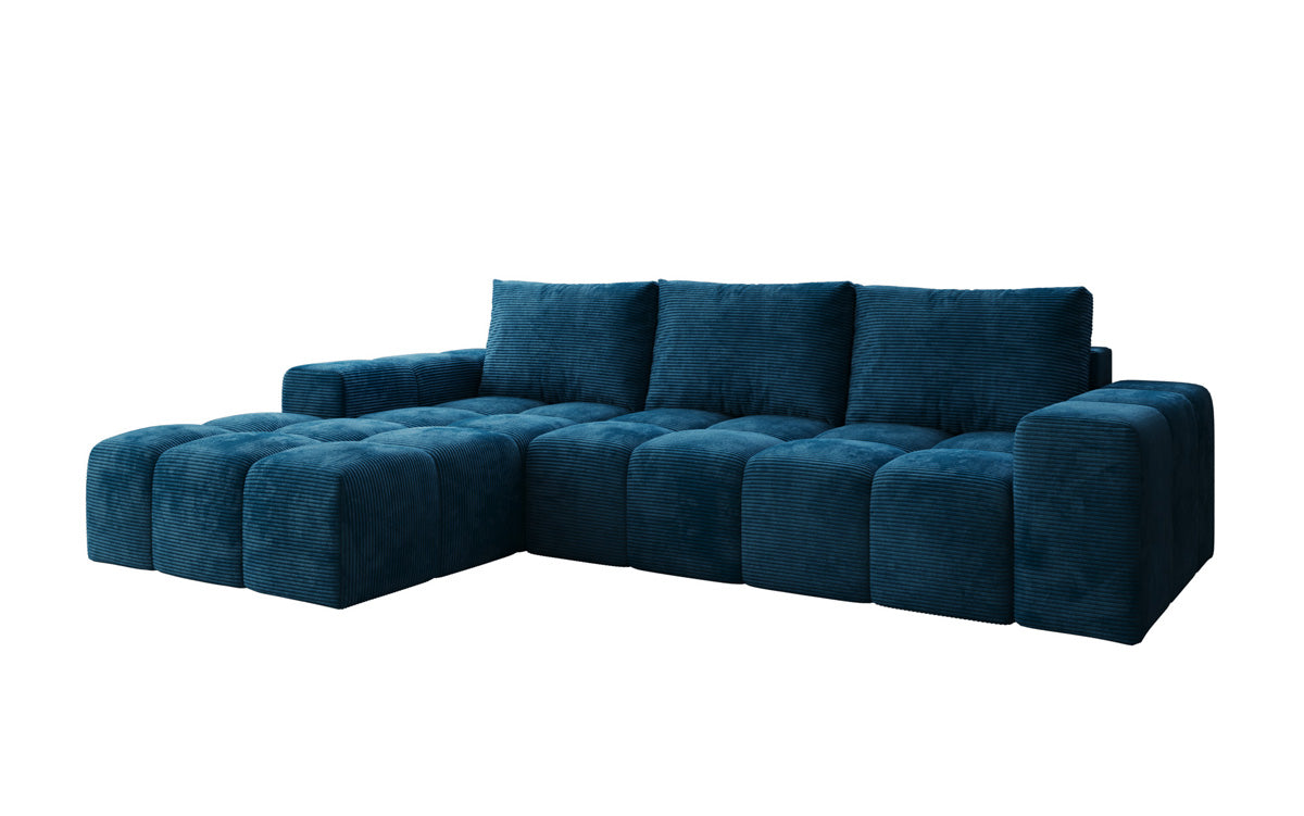 Designer Sofa Aila mit Schlaf- und Klappfunktion in Cord