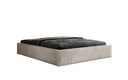 Lit rembourré design Base avec rangement sans tête de lit en Côtelé