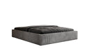 Lit rembourré design Base avec rangement sans tête de lit en Côtelé