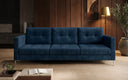 Canapé design 3 places Harvey avec fonction couchage et rabattable en Côtelé