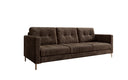Canapé design 3 places Harvey avec fonction couchage et rabattable en Côtelé