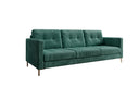 Canapé design 3 places Harvey avec fonction couchage et rabattable en Côtelé