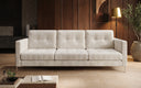 Canapé design 3 places Harvey avec fonction couchage et rabattable en Côtelé