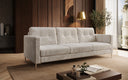 Canapé design 3 places Harvey avec fonction couchage et rabattable en Côtelé