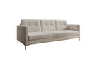Canapé design 3 places Harvey avec fonction couchage et rabattable en Côtelé