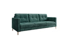 Canapé design 3 places Harvey avec fonction couchage et rabattable en Côtelé