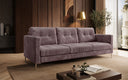 Canapé design 3 places Harvey avec fonction couchage et rabattable en Côtelé