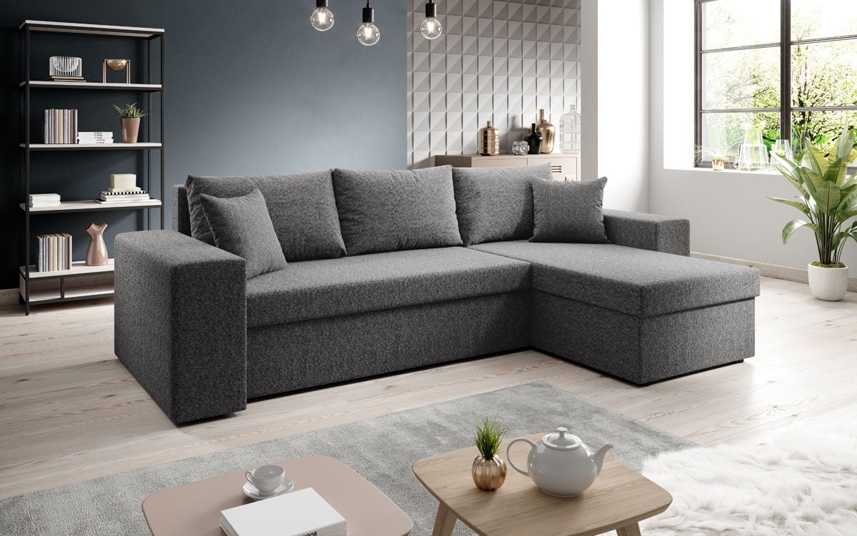 Designer Denver Bouclé Sofa with Sleeping and Folding Function