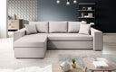 Designer Ecksofa Denver Stoff mit Schlaf- und Klappfunktion