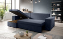 Designer Ecksofa Denver Stoff mit Schlaf- und Klappfunktion