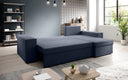 Designer Ecksofa Denver Stoff mit Schlaf- und Klappfunktion