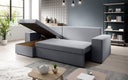Designer Ecksofa Denver Stoff mit Schlaf- und Klappfunktion