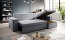 Designer Ecksofa Denver Stoff mit Schlaf- und Klappfunktion