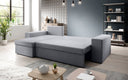 Designer Ecksofa Denver Stoff mit Schlaf- und Klappfunktion