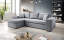 Designer Ecksofa Denver Stoff mit Schlaf- und Klappfunktion
