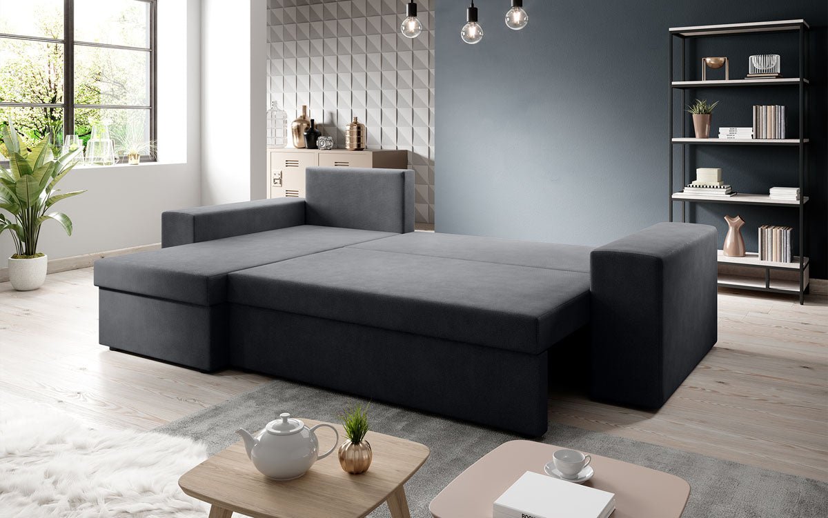 Designer Denver Cord Sofa with Sleeping and Folding Function