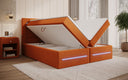 Lit boxspring Minera avec LED, USB et espace de rangement