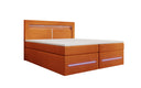 Lit boxspring Minera avec LED, USB et espace de rangement