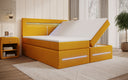 Lit boxspring Minera avec LED, USB et espace de rangement