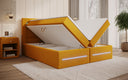 Lit boxspring Minera avec LED, USB et espace de rangement