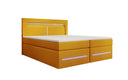 Lit boxspring Minera avec LED, USB et espace de rangement
