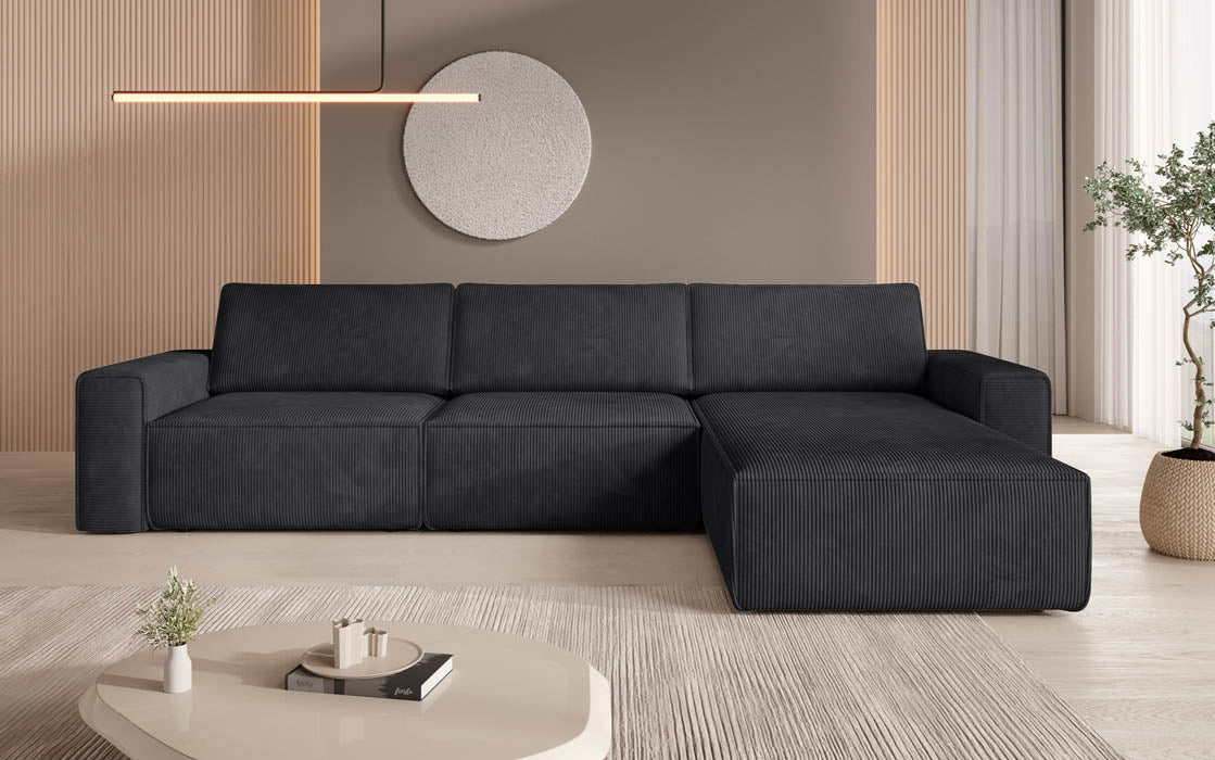 Modulares Ecksofa Yuma L aus Cord