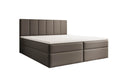 Lit boxspring Aurelia en Similicuir avec espace de rangement