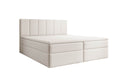 Lit boxspring Aurelia en Similicuir avec espace de rangement