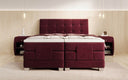 Lit boxspring Amara Velours à réglage électrique