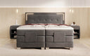 Lit boxspring Noctis Velours à réglage électrique avec LED