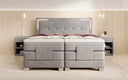 Lit boxspring Noctis Velours à réglage électrique avec LED
